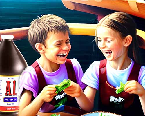 A1 Sauce on a pirate ship with cringy children